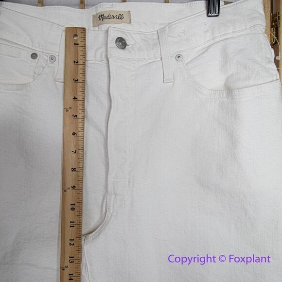 NEW Madewell The‎ Perfect Vintage Wide-Leg Crop Jean Tile White, 31 - Picture 5 of 16